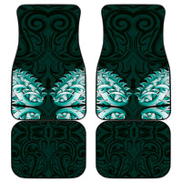 New Zealand Ta Moko Car Mats Aotearoa Maori Chest Tattoo Turquoise LT14 - Polynesian Pride