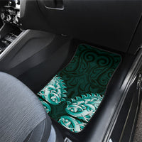 New Zealand Ta Moko Car Mats Aotearoa Maori Chest Tattoo Turquoise LT14 - Polynesian Pride