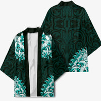 New Zealand Ta Moko Kimono Aotearoa Maori Chest Tattoo Turquoise LT14 - Polynesian Pride