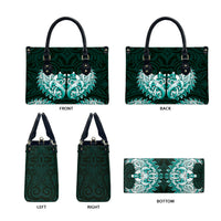 New Zealand Ta Moko Leather Bag Aotearoa Maori Chest Tattoo Turquoise LT14 - Polynesian Pride