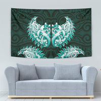 New Zealand Ta Moko Tapestry Aotearoa Maori Chest Tattoo Turquoise LT14 - Polynesian Pride