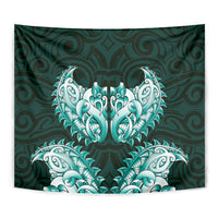 New Zealand Ta Moko Tapestry Aotearoa Maori Chest Tattoo Turquoise LT14 - Polynesian Pride