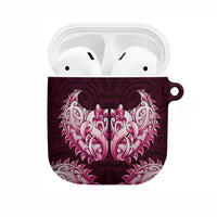 New Zealand Ta Moko AirPods Case Aotearoa Maori Chest Tattoo Pink LT14 Pink - Polynesian Pride