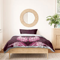 New Zealand Ta Moko Bedding Set Aotearoa Maori Chest Tattoo Pink LT14 - Polynesian Pride