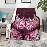 New Zealand Ta Moko Blanket Aotearoa Maori Chest Tattoo Pink LT14 - Polynesian Pride