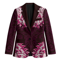New Zealand Ta Moko Blazer Aotearoa Maori Chest Tattoo Pink LT14 Unisex Pink - Polynesian Pride