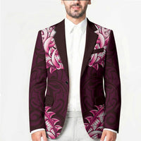 New Zealand Ta Moko Blazer Aotearoa Maori Chest Tattoo Pink LT14 - Polynesian Pride