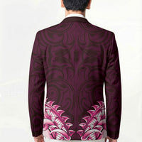 New Zealand Ta Moko Blazer Aotearoa Maori Chest Tattoo Pink LT14 - Polynesian Pride