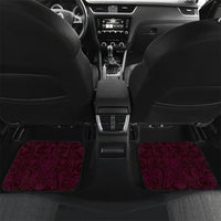 New Zealand Ta Moko Car Mats Aotearoa Maori Chest Tattoo Pink LT14 Set 2pcs - Back Pink - Polynesian Pride