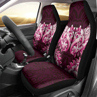 New Zealand Ta Moko Car Seat Cover Aotearoa Maori Chest Tattoo Pink LT14 - Polynesian Pride