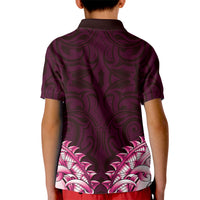 New Zealand Ta Moko Kid Polo Shirt Aotearoa Maori Chest Tattoo Pink LT14 - Polynesian Pride