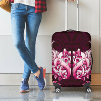 New Zealand Ta Moko Luggage Cover Aotearoa Maori Chest Tattoo Pink LT14 - Polynesian Pride