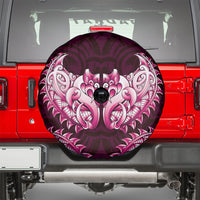 New Zealand Ta Moko Spare Tire Cover Aotearoa Maori Chest Tattoo Pink LT14 - Polynesian Pride