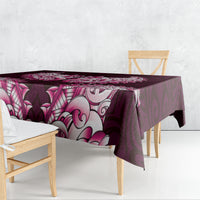 New Zealand Ta Moko Tablecloth Aotearoa Maori Chest Tattoo Pink LT14 - Polynesian Pride