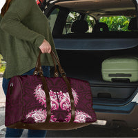 New Zealand Ta Moko Travel Bag Aotearoa Maori Chest Tattoo Pink LT14 - Polynesian Pride
