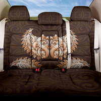 New Zealand Ta Moko Back Car Seat Cover Aotearoa Maori Chest Tattoo Orange LT14 One Size Orange - Polynesian Pride