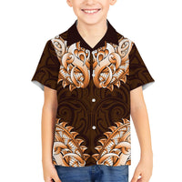 New Zealand Ta Moko Hawaiian Shirt Aotearoa Maori Chest Tattoo Orange LT14 - Polynesian Pride