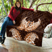 New Zealand Ta Moko Quilt Aotearoa Maori Chest Tattoo Orange LT14 - Polynesian Pride