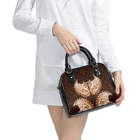 New Zealand Ta Moko Shoulder Handbag Aotearoa Maori Chest Tattoo Orange LT14 - Polynesian Pride