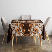 New Zealand Ta Moko Tablecloth Aotearoa Maori Chest Tattoo Orange LT14 - Polynesian Pride