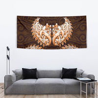 New Zealand Ta Moko Tapestry Aotearoa Maori Chest Tattoo Orange LT14 - Polynesian Pride
