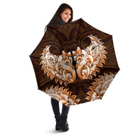 New Zealand Ta Moko Umbrella Aotearoa Maori Chest Tattoo Orange LT14 - Polynesian Pride