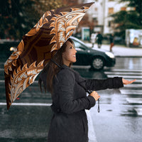 New Zealand Ta Moko Umbrella Aotearoa Maori Chest Tattoo Orange LT14 - Polynesian Pride