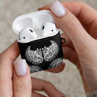 New Zealand Ta Moko AirPods Case Aotearoa Maori Chest Tattoo Black LT14 - Polynesian Pride