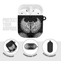 New Zealand Ta Moko AirPods Case Aotearoa Maori Chest Tattoo Black LT14 - Polynesian Pride