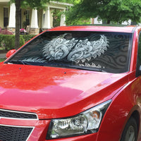 New Zealand Ta Moko Auto Sun Shade Aotearoa Maori Chest Tattoo Black LT14 - Polynesian Pride