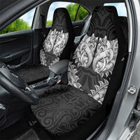 New Zealand Ta Moko Car Seat Cover Aotearoa Maori Chest Tattoo Black LT14 - Polynesian Pride