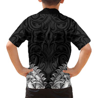 New Zealand Ta Moko Hawaiian Shirt Aotearoa Maori Chest Tattoo Black LT14 - Polynesian Pride
