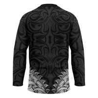 New Zealand Ta Moko Hockey Jersey Aotearoa Maori Chest Tattoo Black LT14 - Polynesian Pride