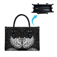 New Zealand Ta Moko Leather Bag Aotearoa Maori Chest Tattoo Black LT14 - Polynesian Pride