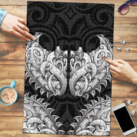 New Zealand Ta Moko Puzzle Aotearoa Maori Chest Tattoo Black LT14 Black - Polynesian Pride