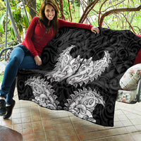 New Zealand Ta Moko Quilt Aotearoa Maori Chest Tattoo Black LT14 - Polynesian Pride
