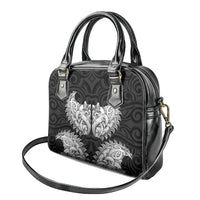 New Zealand Ta Moko Shoulder Handbag Aotearoa Maori Chest Tattoo Black LT14 - Polynesian Pride