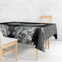 New Zealand Ta Moko Tablecloth Aotearoa Maori Chest Tattoo Black LT14 - Polynesian Pride