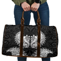 New Zealand Ta Moko Travel Bag Aotearoa Maori Chest Tattoo Black LT14 Black - Polynesian Pride