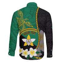 Personalised PNG Enga Provins Family Matching Tank Maxi Dress and Hawaiian Shirt Papua New Guinea Plumeria Melanesian Pattern - Polynesian Pride