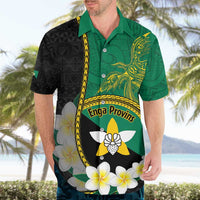 Personalised PNG Enga Provins Hawaiian Shirt Papua New Guinea Plumeria Melanesian Pattern - Polynesian Pride