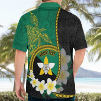 Personalised PNG Enga Provins Hawaiian Shirt Papua New Guinea Plumeria Melanesian Pattern - Polynesian Pride