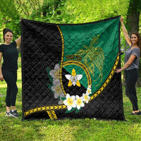 Personalised PNG Enga Provins Quilt Papua New Guinea Plumeria Melanesian Pattern - Polynesian Pride
