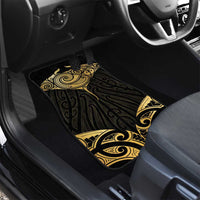 Gold Black New Zealand Manta Ray Car Mats Aotearoa Maori Haehae - Polynesian Pride