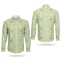 Omaomao Hawaii Iwa Bird Palaka Motifs Couples Matching Short Sleeve Bodycon Dress and Long Sleeve Button Shirt LT14 - Polynesian Pride