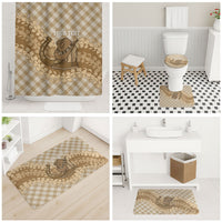 Makue Hawaii Cowboy Palaka Motifs Personalised Bathroom Set Paniolo Festival Puakenikeni Lei LT14 - Polynesian Pride