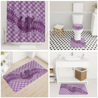 Poni Hawaii Cowboy Palaka Motifs Personalised Bathroom Set Paniolo Festival Puakenikeni Lei LT14 - Polynesian Pride