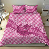 Alaka Hawaii Cowboy Palaka Motifs Personalised Bedding Set Paniolo Festival Puakenikeni Lei LT14 - Polynesian Pride