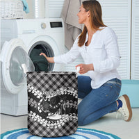 Eleele Hawaii Cowboy Palaka Motifs Personalised Laundry Basket Paniolo Festival Puakenikeni Lei LT14 - Polynesian Pride