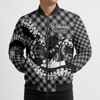 Eleele Hawaii Cowboy Palaka Motifs Personalised Bomber Puffer Jacket Paniolo Festival Puakenikeni Lei LT14 - Polynesian Pride